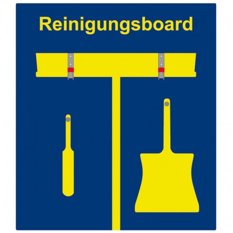 Reinigungsboard halb